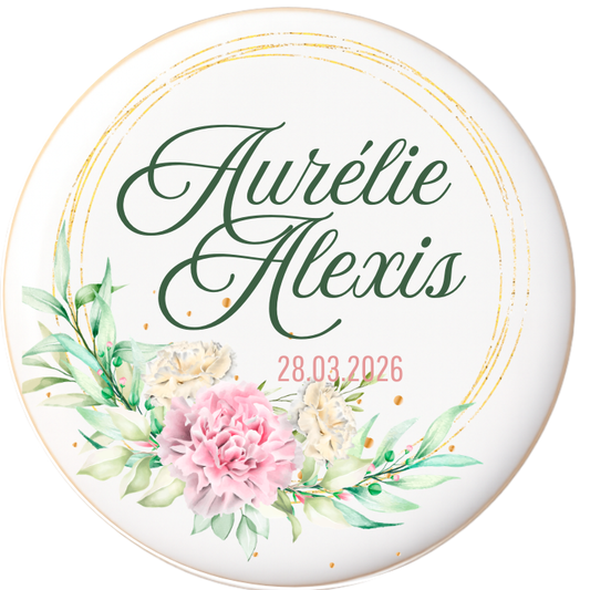 Biscuits Mariage Ton Rose- Modèle 1