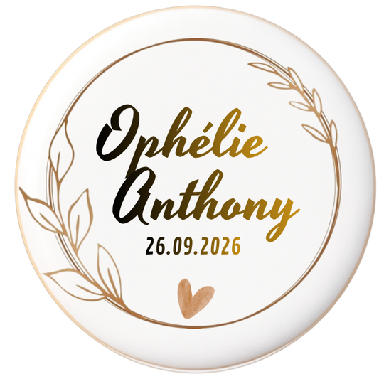 Biscuits Mariage Ton Dorés- Modèle 3