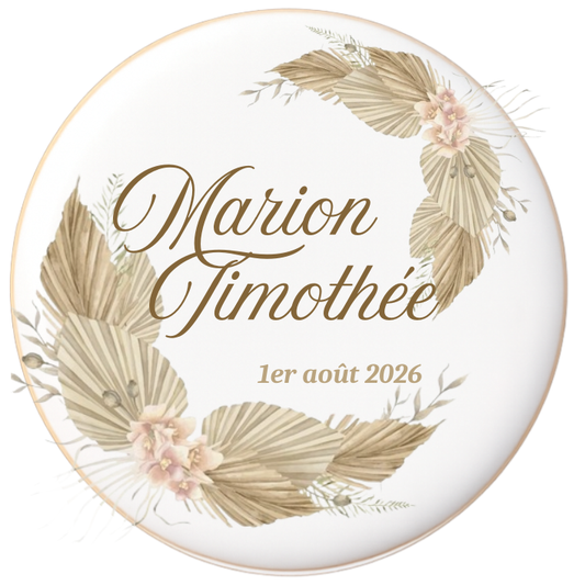 Biscuits Mariage Ton Bohème Chic- Modèle 2