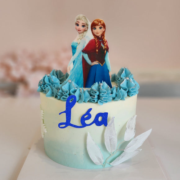 Gâteau Personnalisé - Anna & Elsa
