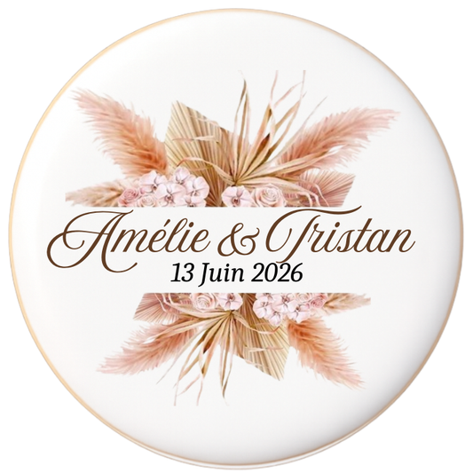 Biscuits Mariage Ton Bohème Chic- Modèle 3