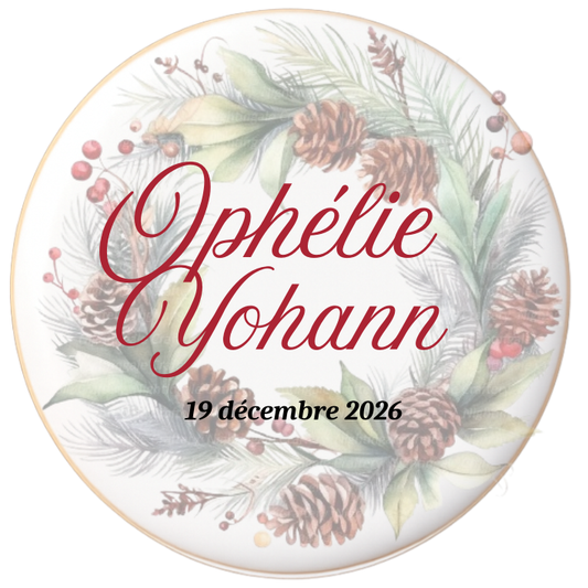 Biscuits Mariage Ton Rouge- Modèle 2