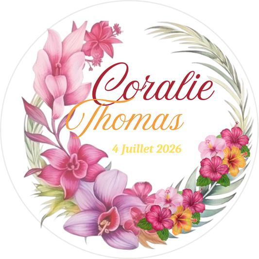 Biscuits Mariage Ton Coloré- Modèle 2