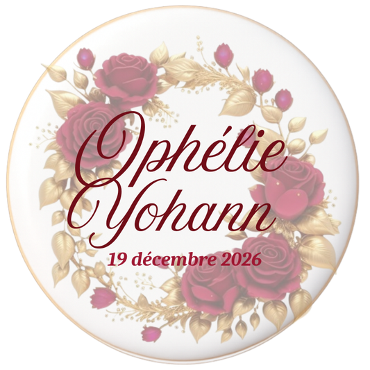 Biscuits Mariage Ton Rouge- Modèle 1