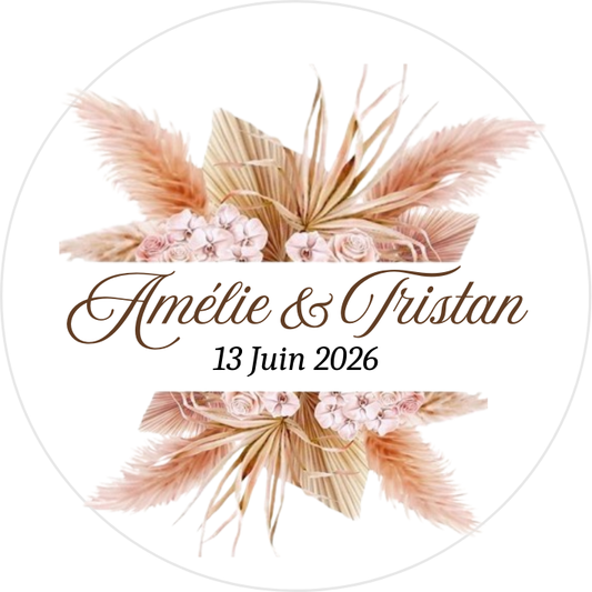 Biscuits Mariage Ton Bohème Chic- Modèle 3