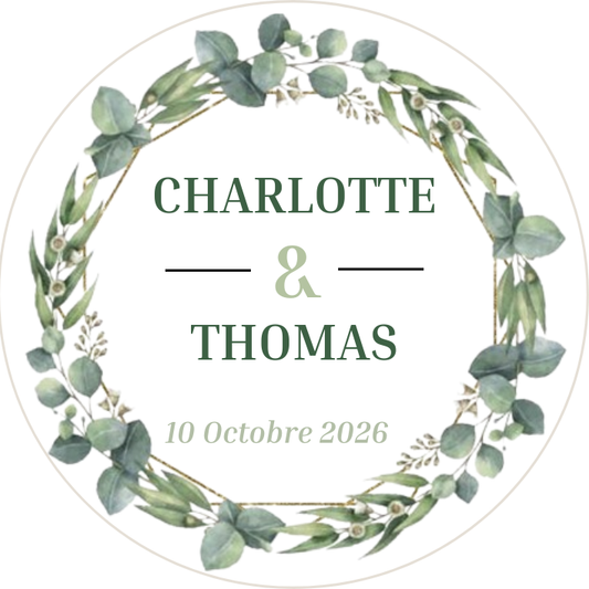 Biscuits Mariage Ton Sauge - Modèle 1