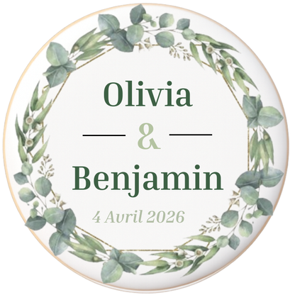 Biscuits Mariage Ton Sauge - Modèle 1