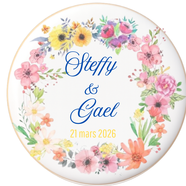 Biscuits Mariage Ton Coloré- Modèle 1