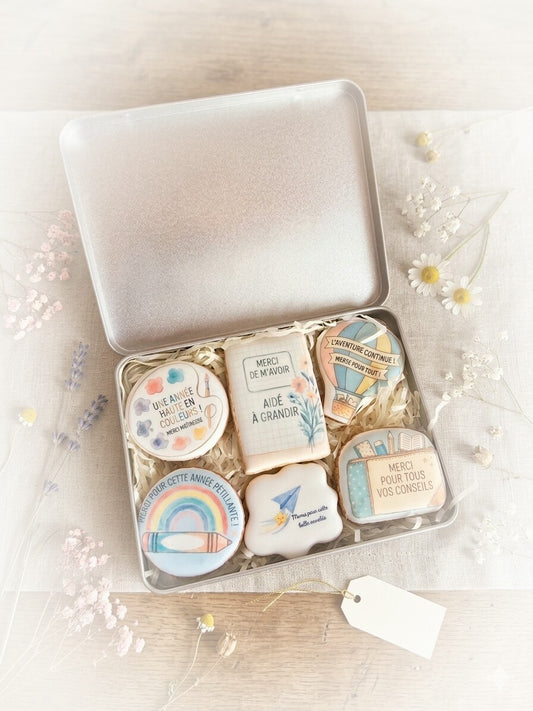 Coffret 6 Biscuits Merci Maitresse