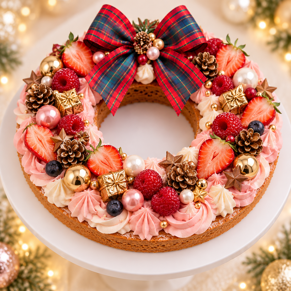 ❤️ Couronne de Noël : Rubis d’Hiver