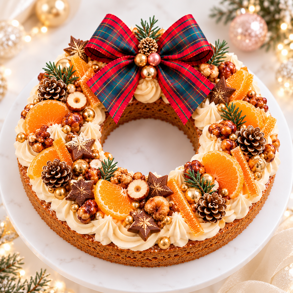 🎄 Couronne de Noël : Ginger Noël