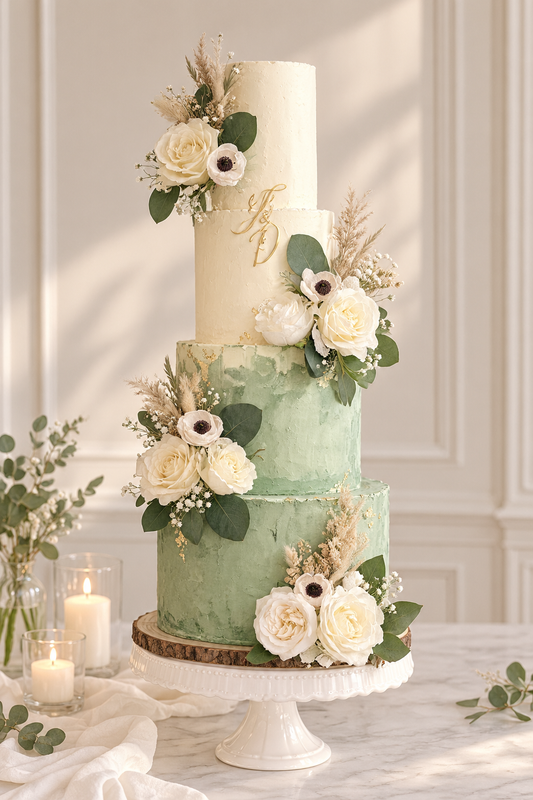 Wedding Cake Sauge Eternel